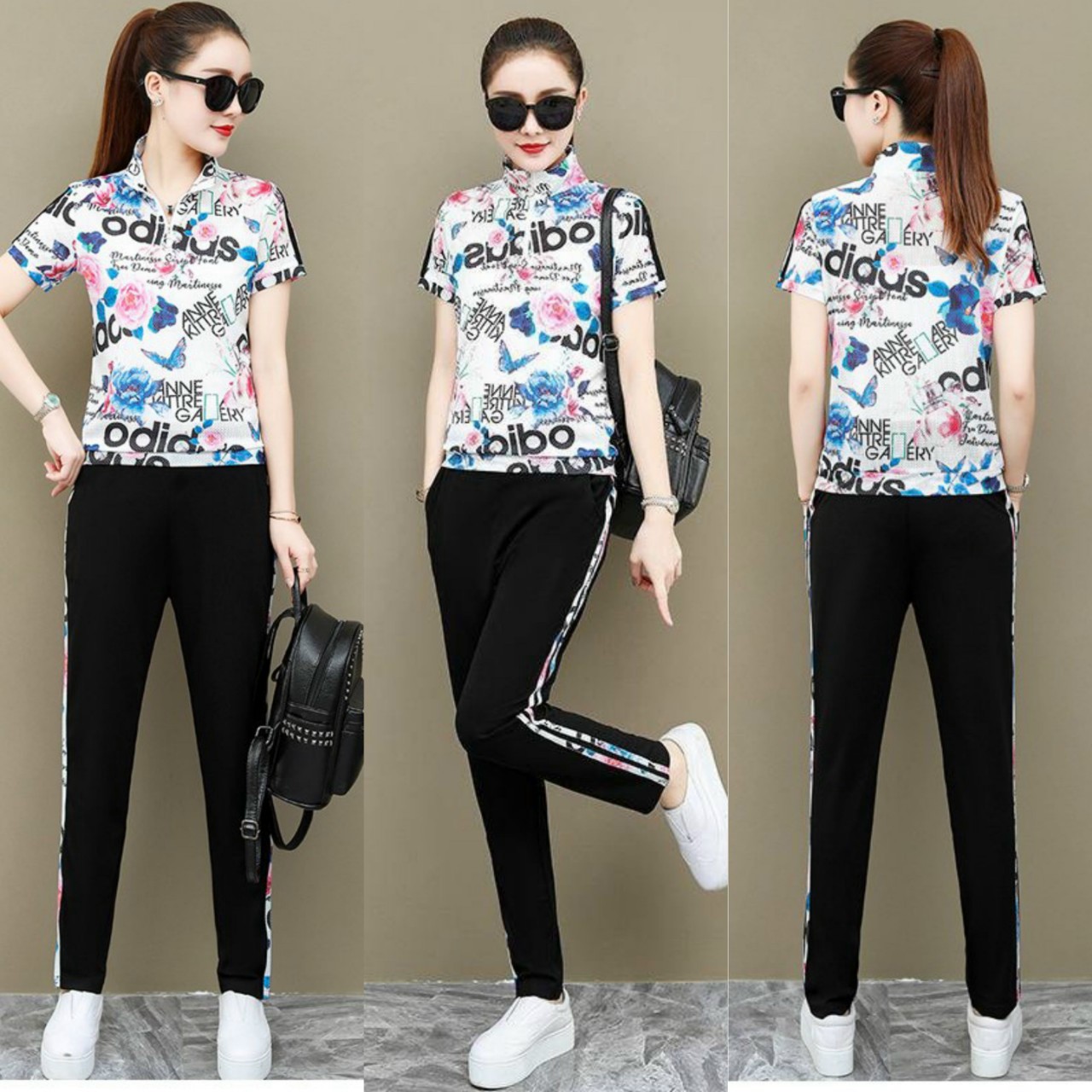 SET BỘ THỜI TRANG PHỐI KHÓA KÉO HOA - BTN294